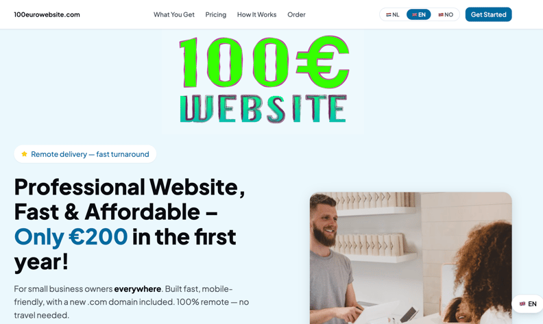 100€ WEBSITE thumbnail