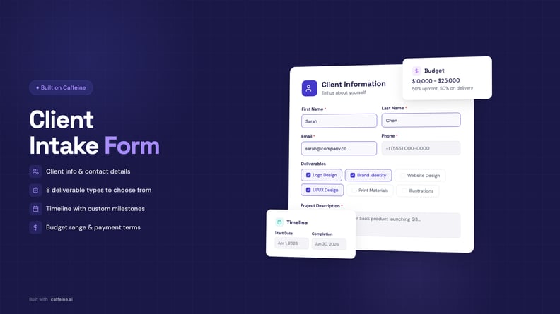 Client Intake Form thumbnail
