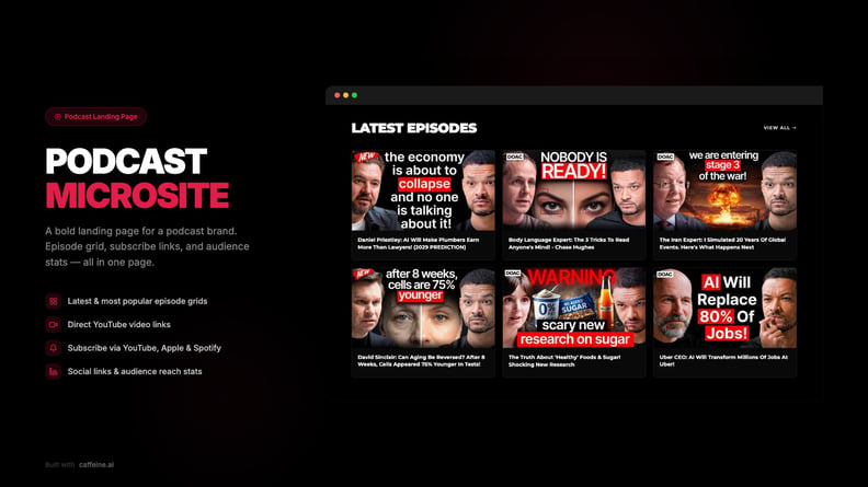 Podcast Microsite thumbnail