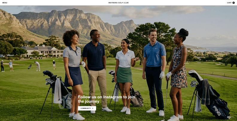 Wayward Golf Club - eCommerce Shop preview