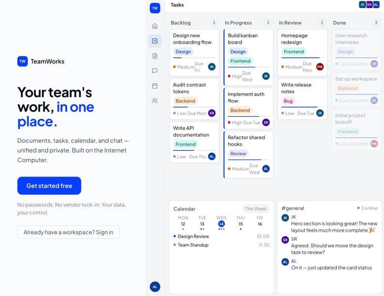 TeamWorks preview