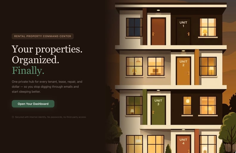 Rental Property Command Center preview