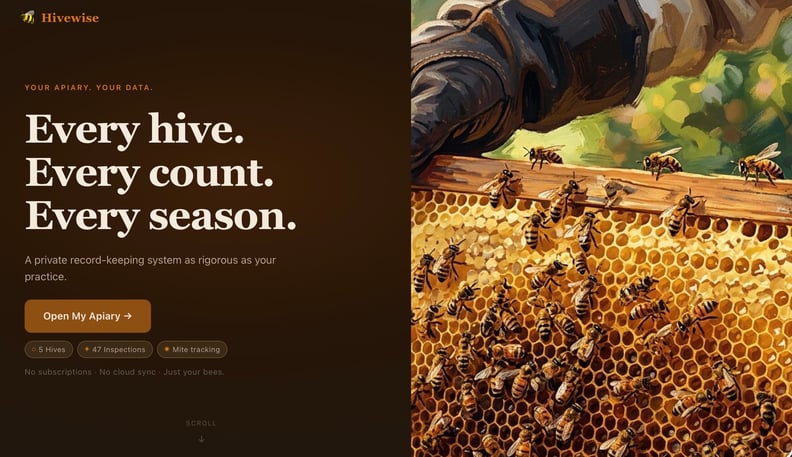 Hivewise Apiary Manager preview