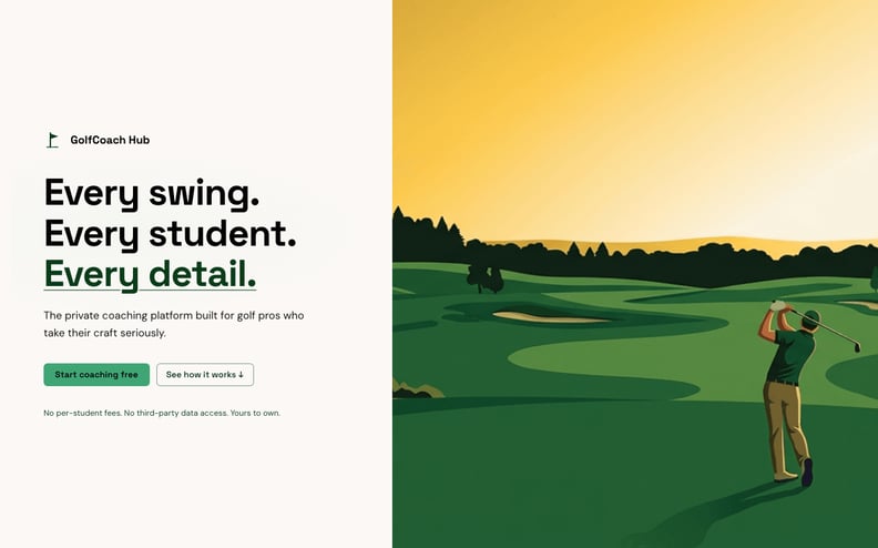 GolfCoach Hub preview