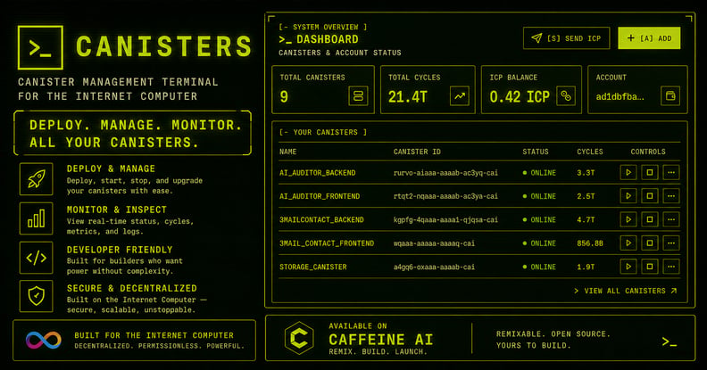 CANISTERS preview