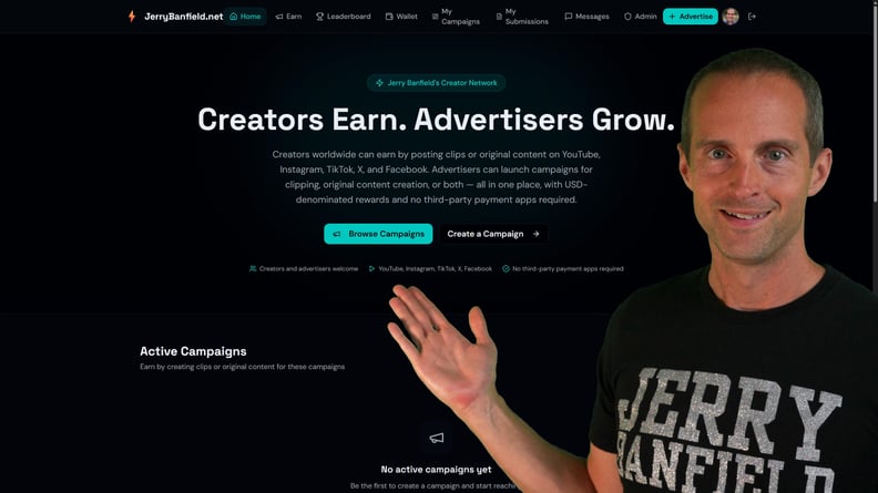 Content Creator and Advertiser Marketplace preview