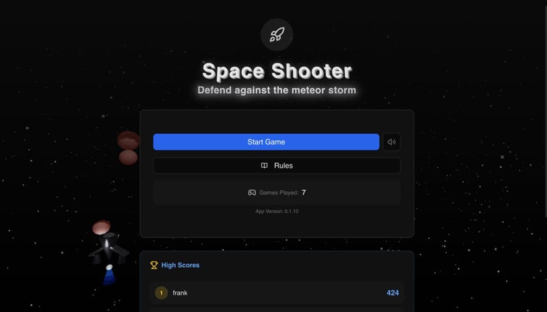 Space Shooter preview