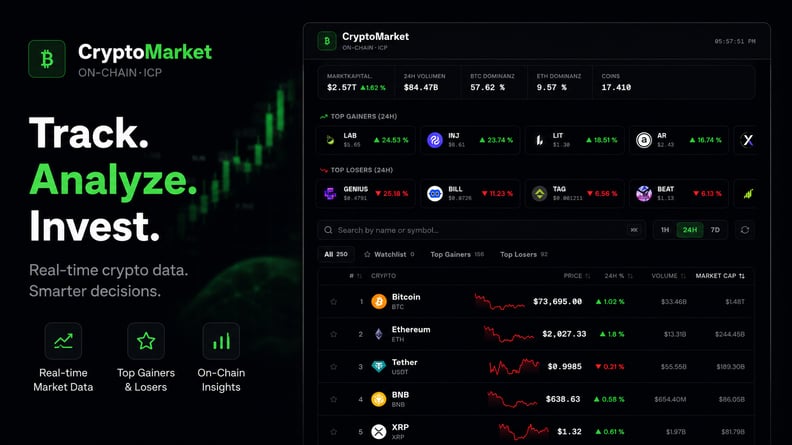 CryptoMarket preview