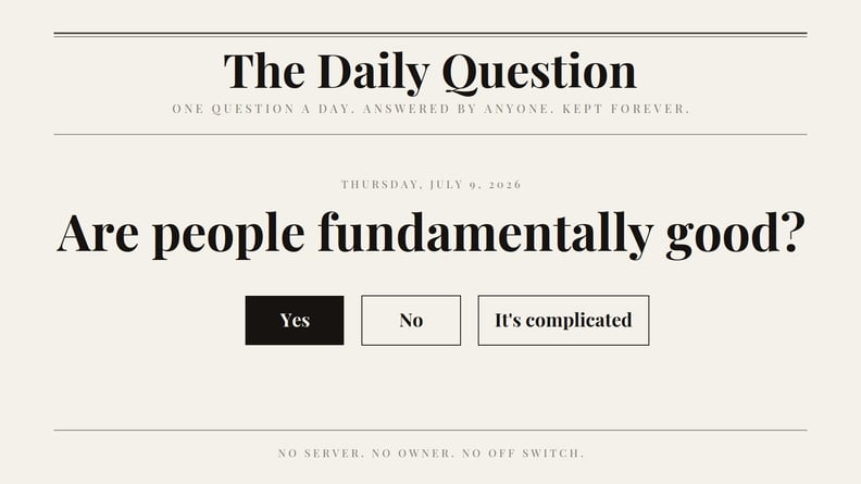 The Daily Question thumbnail
