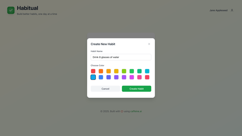 Vista previa de Habit Tracker