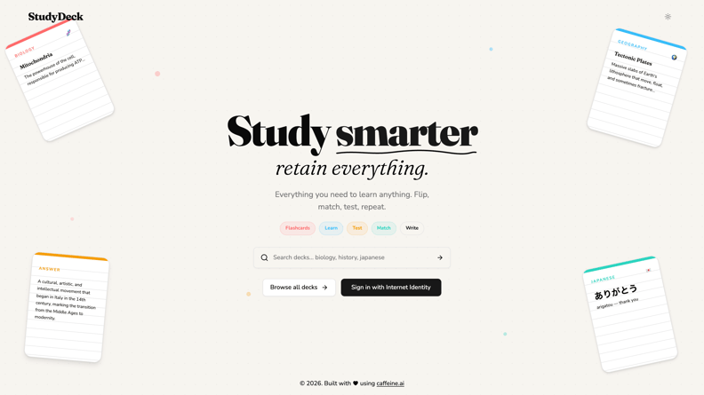 Anteprima di Flashcards